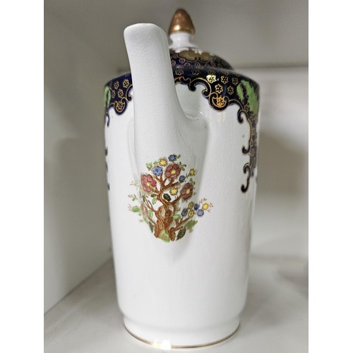 54A - A decorative part coffee set by Solian ware 