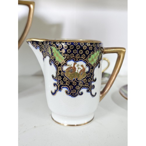 54A - A decorative part coffee set by Solian ware 