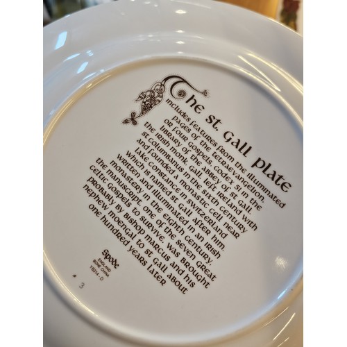 192 - A collection of 4 highly decorated Spode plates from the Celtic illuminated manuscripts, to include ... 