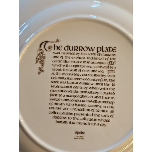 192 - A collection of 4 highly decorated Spode plates from the Celtic illuminated manuscripts, to include ... 