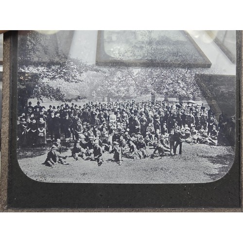213 - A desirable collection of rare antique magic lantern glass slides from the late 19th century,c compr... 