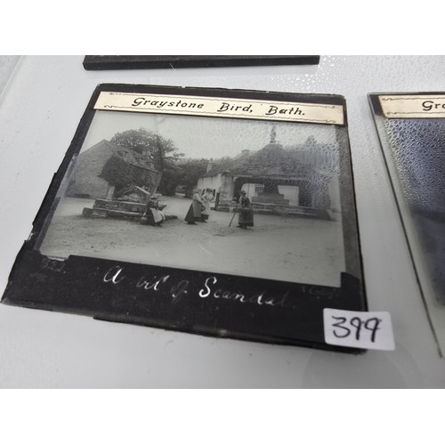 213 - A desirable collection of rare antique magic lantern glass slides from the late 19th century,c compr... 