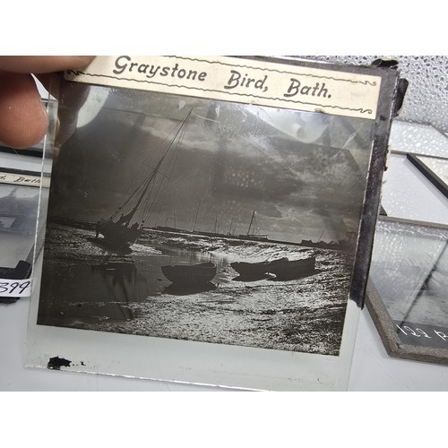213 - A desirable collection of rare antique magic lantern glass slides from the late 19th century,c compr... 