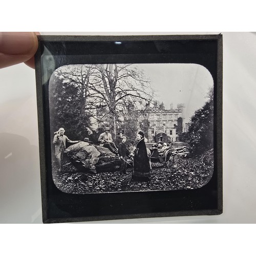 213A - A rare antique photographic magic lantern glass slide depicting William Ewart Gladstone (served 4 ti... 