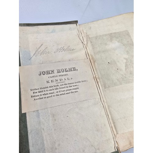 209 - An antique 19th century copy of the Conduct of the Understanding by John Locke, bound together with ... 