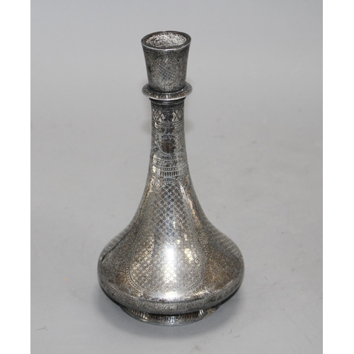 13 - A 19th century Indian Bidri ware onion shaped vase, height 20cm Condition: There are minor manufactu... 