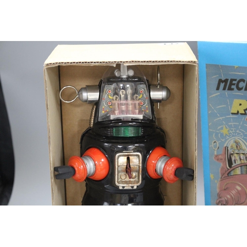 132 - A Nomura (Japan) mid-20th century battery-operated Mechanized Robot (replacement box) Condition: Bla... 