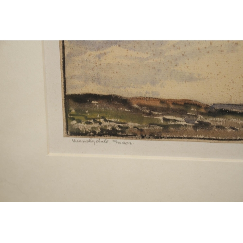 424 - George Graham (1881-1949), watercolour, Wensleydale Moor, not signed, 10.5 x 15cm Condition: Even fo... 