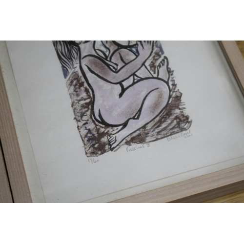 439 - Eileen Cooper, two limited edition prints, 'Passions I' and 'Passions IV', signed in pencil and date... 