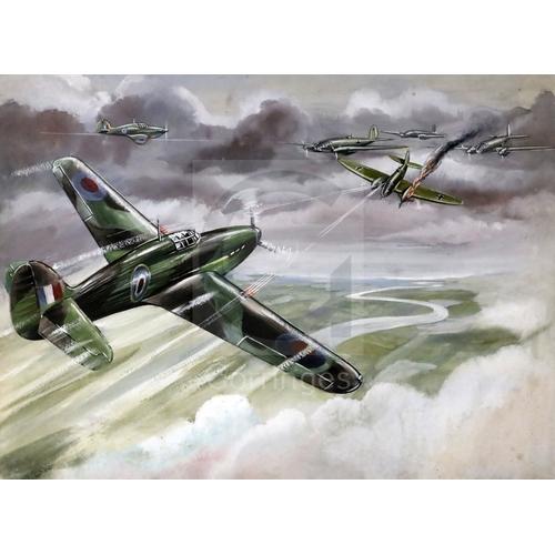 4 - A small archive of works relating to the artist Douglas Ettridge, including commercial artwork for H... 