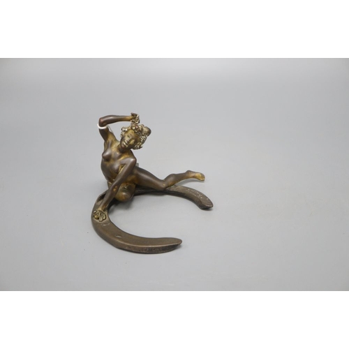 1207 - Georges Recipon, French, 1860-1920 , an erotic bronze figure, signed 'Recipon 1908-1911 and Susse Fs... 