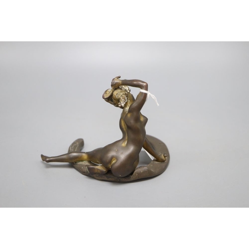 1207 - Georges Recipon, French, 1860-1920 , an erotic bronze figure, signed 'Recipon 1908-1911 and Susse Fs... 