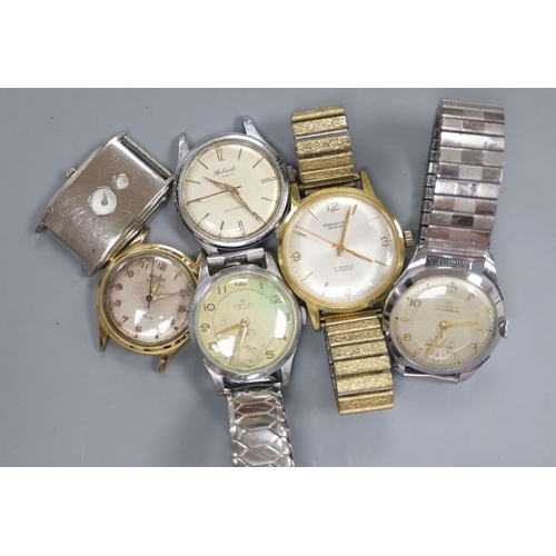 1735 - A Larex Smith watch and 4 other watches
