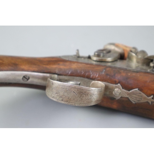 13 - An early 19th century flintlock holster pistol, signed Prosser, length 15in.CONDITION: Looks to be i... 