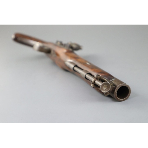 13 - An early 19th century flintlock holster pistol, signed Prosser, length 15in.CONDITION: Looks to be i... 