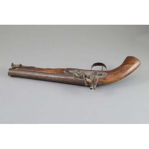 13 - An early 19th century flintlock holster pistol, signed Prosser, length 15in.CONDITION: Looks to be i... 
