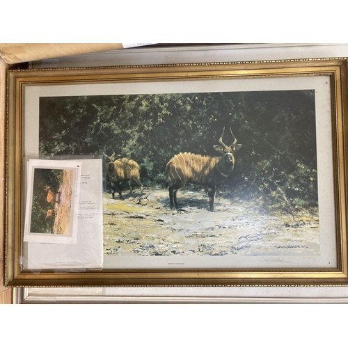 609 - David Shepherd, limited edition print, 'Winter of 43, somewhere in England', signed and signed by Ba... 