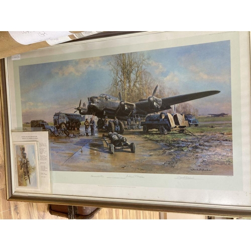 609 - David Shepherd, limited edition print, 'Winter of 43, somewhere in England', signed and signed by Ba... 