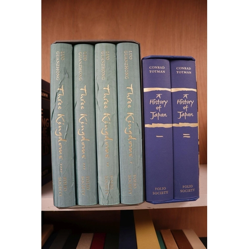 423A - Folio Society - Guanzhong, Luo - Three Kingdoms, 4 vols, in Vendome cloth, in slip case, 2013 and To... 