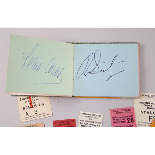 1 - A 1960s autograph album of musicians signatures including all four Beatles, Roy Orbison, Searchers e... 