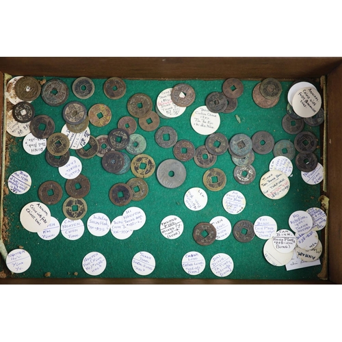 107 - Vietnam, coins, Annam round cash, Lê dynasty (980-1009) to Nguyen dynasty (18021945), approximately... 