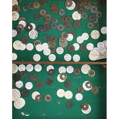 107 - Vietnam, coins, Annam round cash, Lê dynasty (980-1009) to Nguyen dynasty (18021945), approximately... 