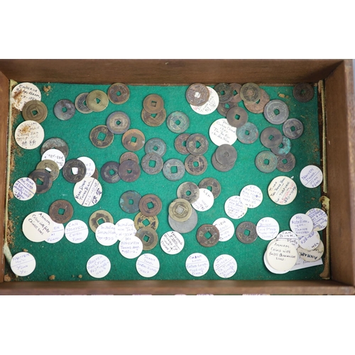 107 - Vietnam, coins, Annam round cash, Lê dynasty (980-1009) to Nguyen dynasty (18021945), approximately... 