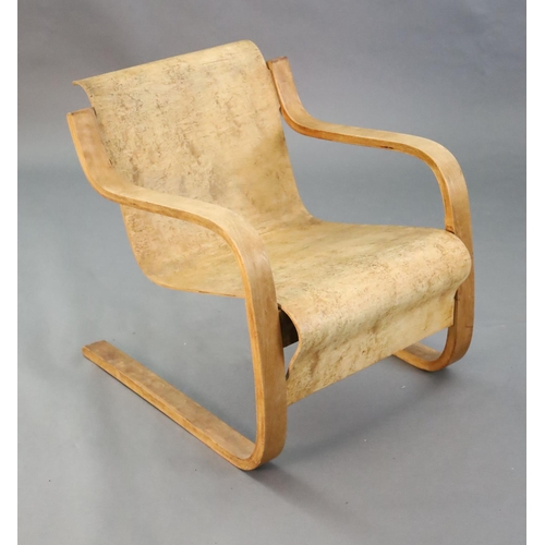 379 - An Alvar Aalto for Finmar Ltd model 31 cantilever chair, W.1ft 11.75in. D.2ft 4in. H.2ft 3in.CONDITI... 