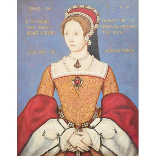 401 - After Master Johnoil on panelPortrait of Queen Mary, 154416 x 12.75in.... 