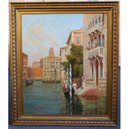 438 - Arthur Trevor Hadden (1864-1941)pair of oils on canvasVenetian canal scenessigned30 x 25in.CONDITION... 