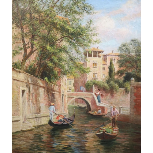 438 - Arthur Trevor Hadden (1864-1941)pair of oils on canvasVenetian canal scenessigned30 x 25in.CONDITION... 