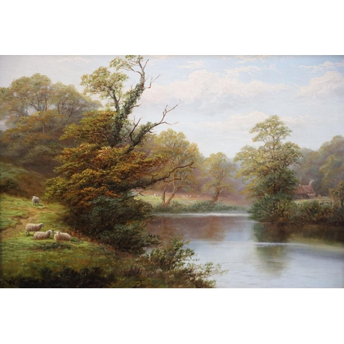 444 - William Mellor (1851-1931)pair of oils on canvasOn The Llugyy, North Wales and On The Nidd nr Knares... 