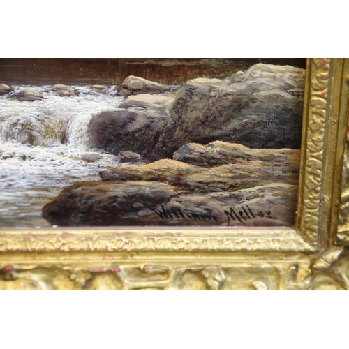 444 - William Mellor (1851-1931)pair of oils on canvasOn The Llugyy, North Wales and On The Nidd nr Knares... 