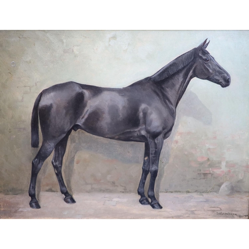 459 - William Joseph Redworth (1873-1941)set of 4 oils on canvasPortraits of Racehorses: Archdeacon, Chano... 