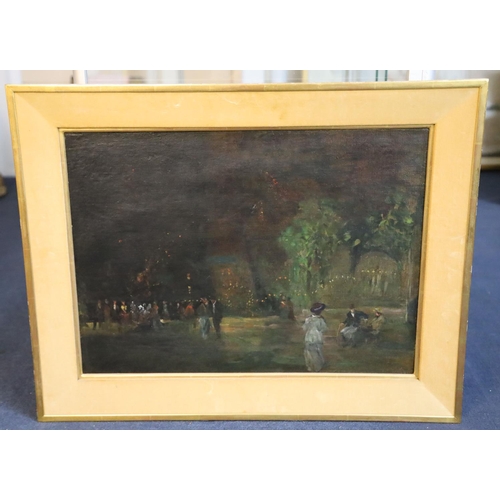 467 - Walter Greaves (1846-1930)oil on canvas'Nocturne', Cremorne Gardens17.25 x 23.5in.CONDITION: Oil on ... 