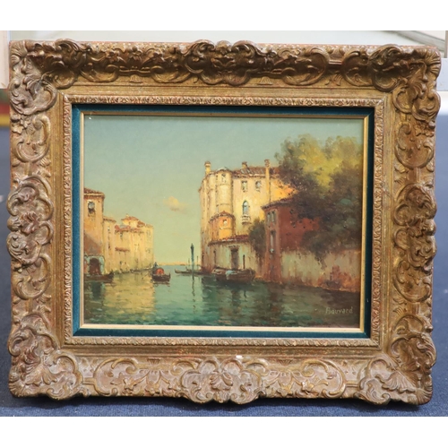 469 - § A. Bouvard Jnr (1870-1956)oil on canvasVenetian canal scenesigned10.25 x 13.5in.CONDITION: Oil on ... 