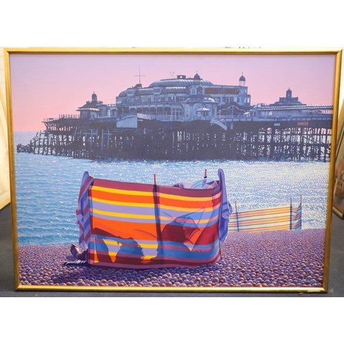 478 - § Philip Dunn (1943-)acrylic on canvasThe West Pier, Brightonsigned35.5 x 47.5in.CONDITION: Acrylic ... 