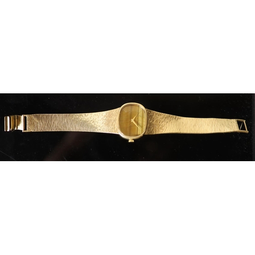 512 - A gentleman's 1970's 9ct gold Bueche Girod manual wind dress wrist watch, on a 9ct gold bracelet, wi... 