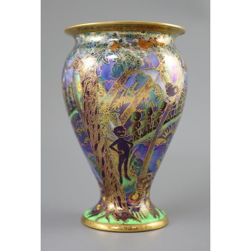 95 - A Wedgwood Fairyland lustre 'Woodland Elves' vase, designed by Daisy Makeig-Jones, of ovoid shape 23... 