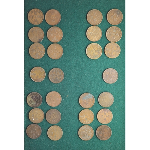 186 - China, Empire and Republic period, a collection of 70 Chinese provinces 10 cash copper coins and oth... 