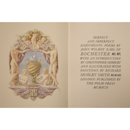 1308 - Wilmot, John, The Earl of Rochester, Perfect and Imperfect Enjoyments: Poems, quarter bound in leath... 