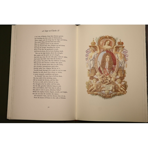1308 - Wilmot, John, The Earl of Rochester, Perfect and Imperfect Enjoyments: Poems, quarter bound in leath... 