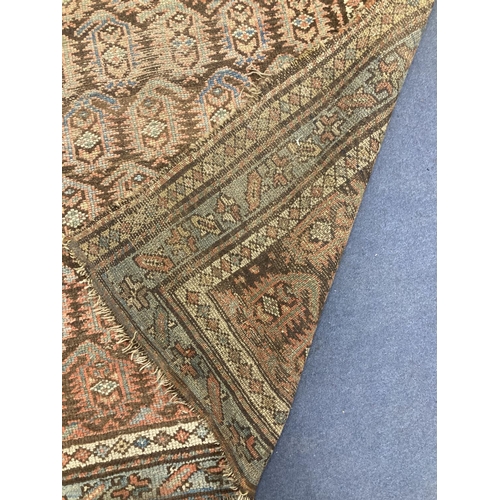 166 - A Caucasian Boteh rug, 255 x 122cm