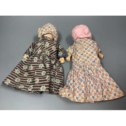 202 - Two AM bisque dolls, mould  341 - one doll a.f.