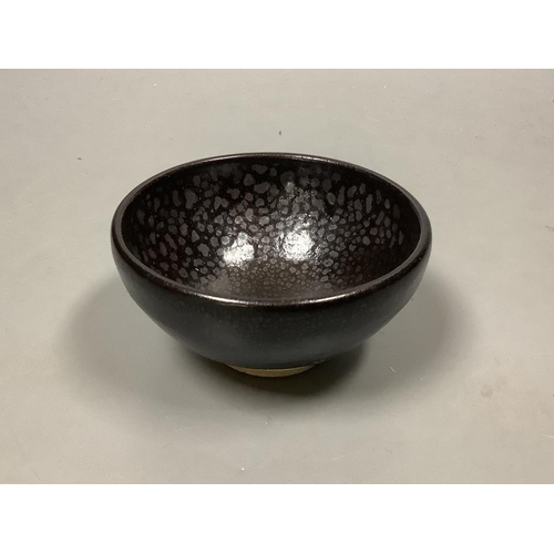 213 - A Chinese oil spot glazed cup, diameter 9cm