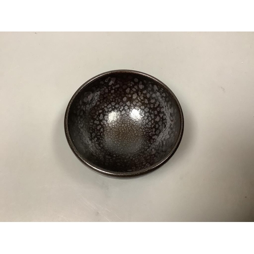 213 - A Chinese oil spot glazed cup, diameter 9cm