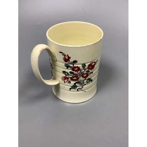 235 - A creamware ALE mug, c.1780, height 9.5cm