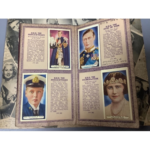 245 - A Film Star scrapbook, containing a collection of photographs of 20th century actors,various sizes, ... 