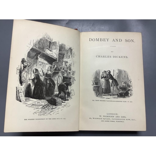 256 - Dickens - Dombey & Son, published by Bradbury and Evans London, 1848, and David Copperfield 1850, bo... 