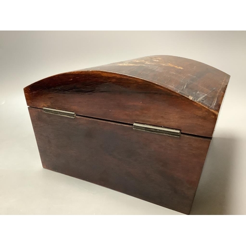 311 - An Edwardian inlaid rosewood sewing box